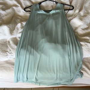 Blue flowy comfortable tank top